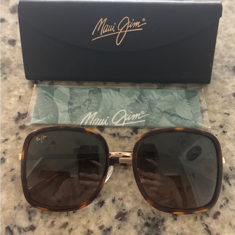 Maui Jim Pua Polarized Brown Square Sunglasses